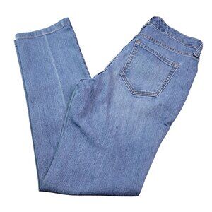 Nine West Womens Jeans Curvy Straight 4 Medium Wash Mid Rise Stretch Altered